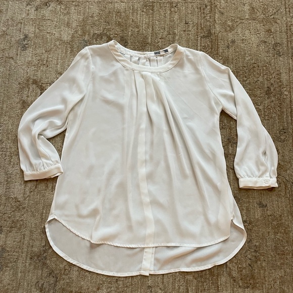 Pleione Tops - Pleione Cream Women's Blouse